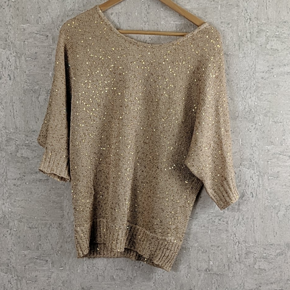 Gold sparkle sweater